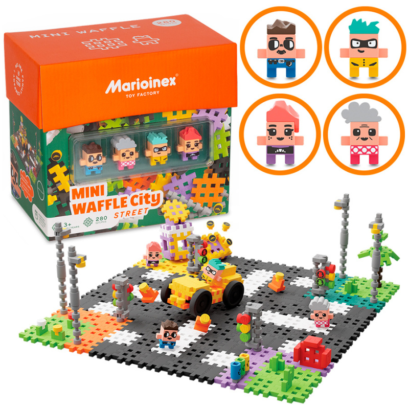 Klocki Mini wafle Marioinex city street